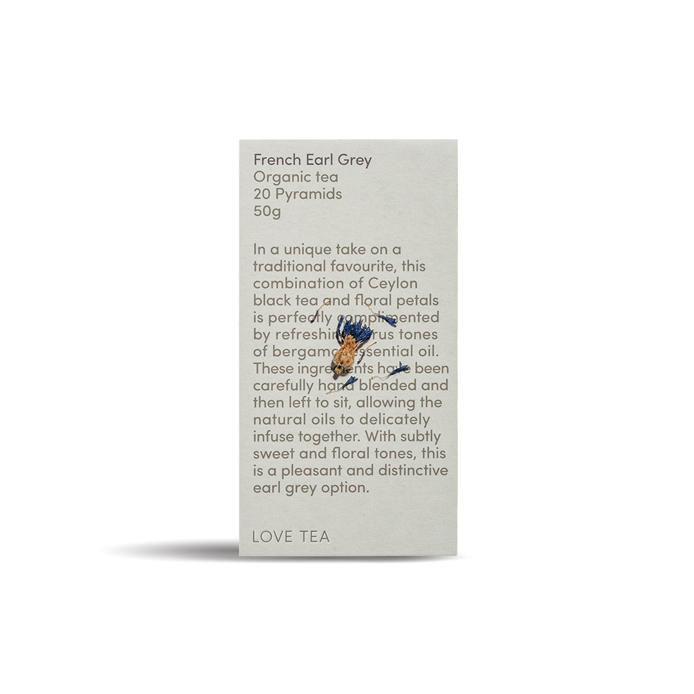 Love Tea French Earl Grey Pyramid Tea Bags