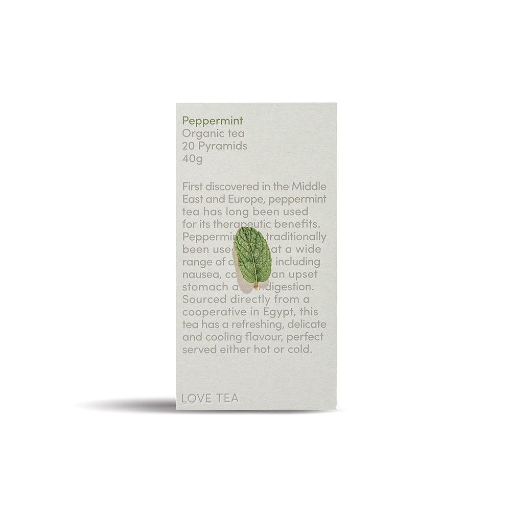 Love Tea Peppermint Pyramid Tea Bags