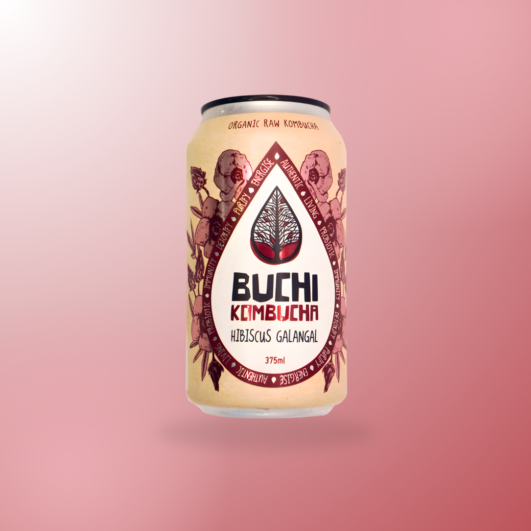 Buchi Can - Hibiscus Galangal Kombucha