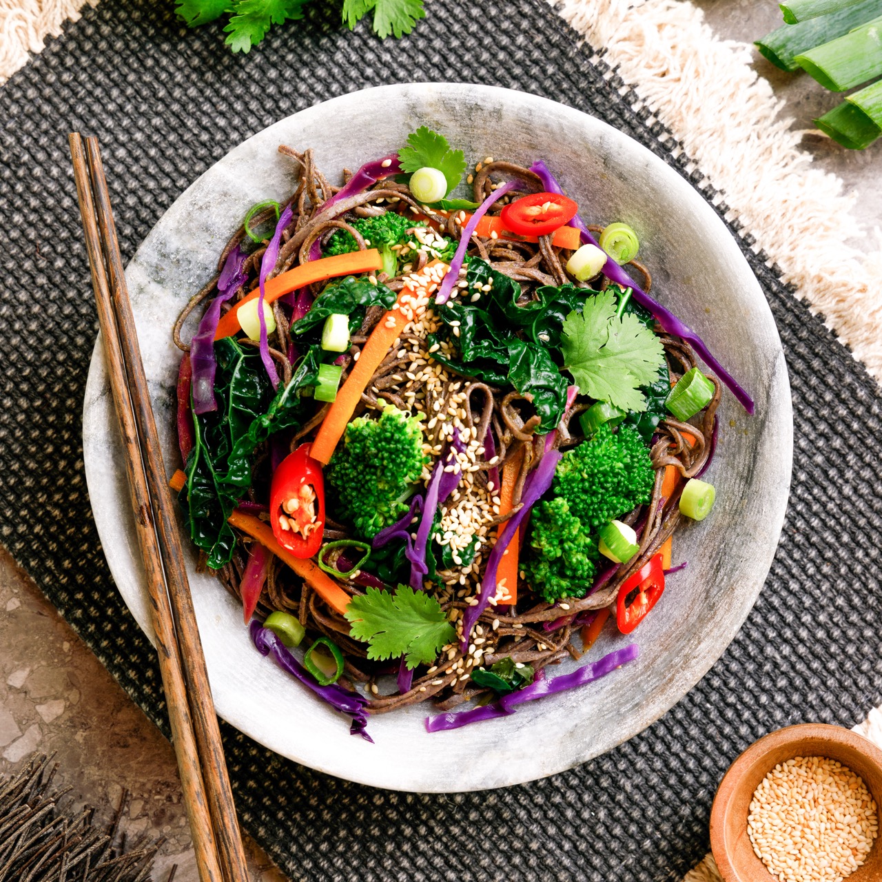 High Protein Asian Noodle Salad