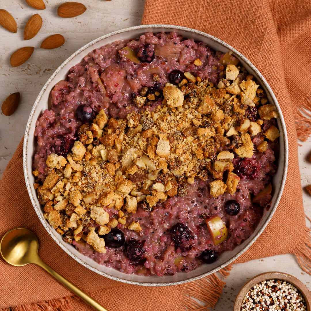 Apple Berry Quinoa Crumble