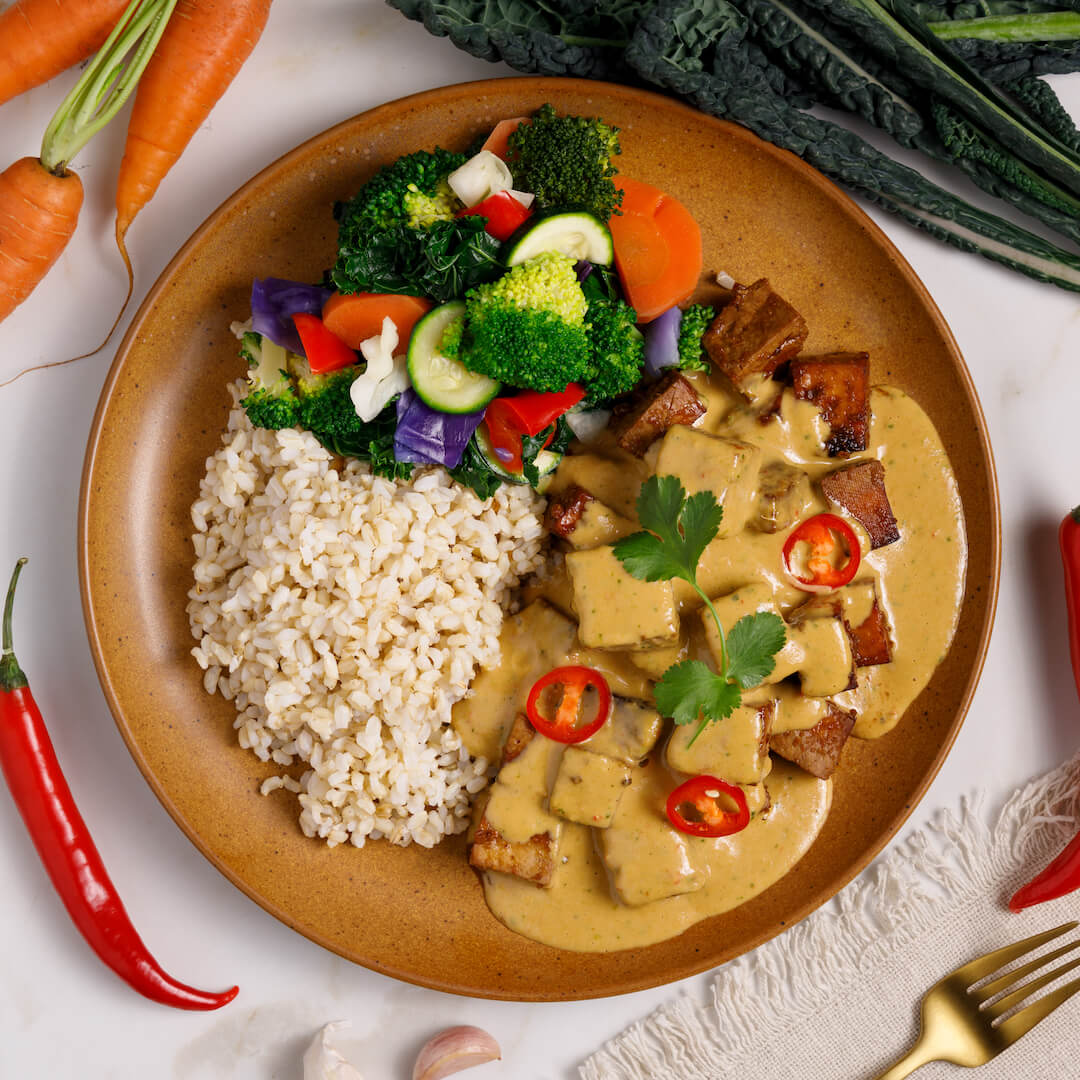 Satay Tofu Protein Stir Fry