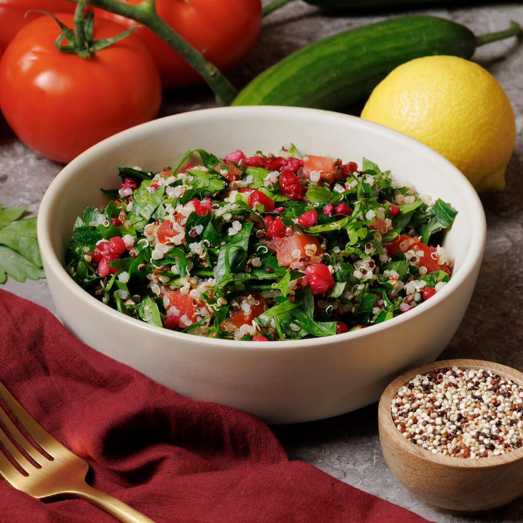 Quinoa Pomegranate Tabbouleh