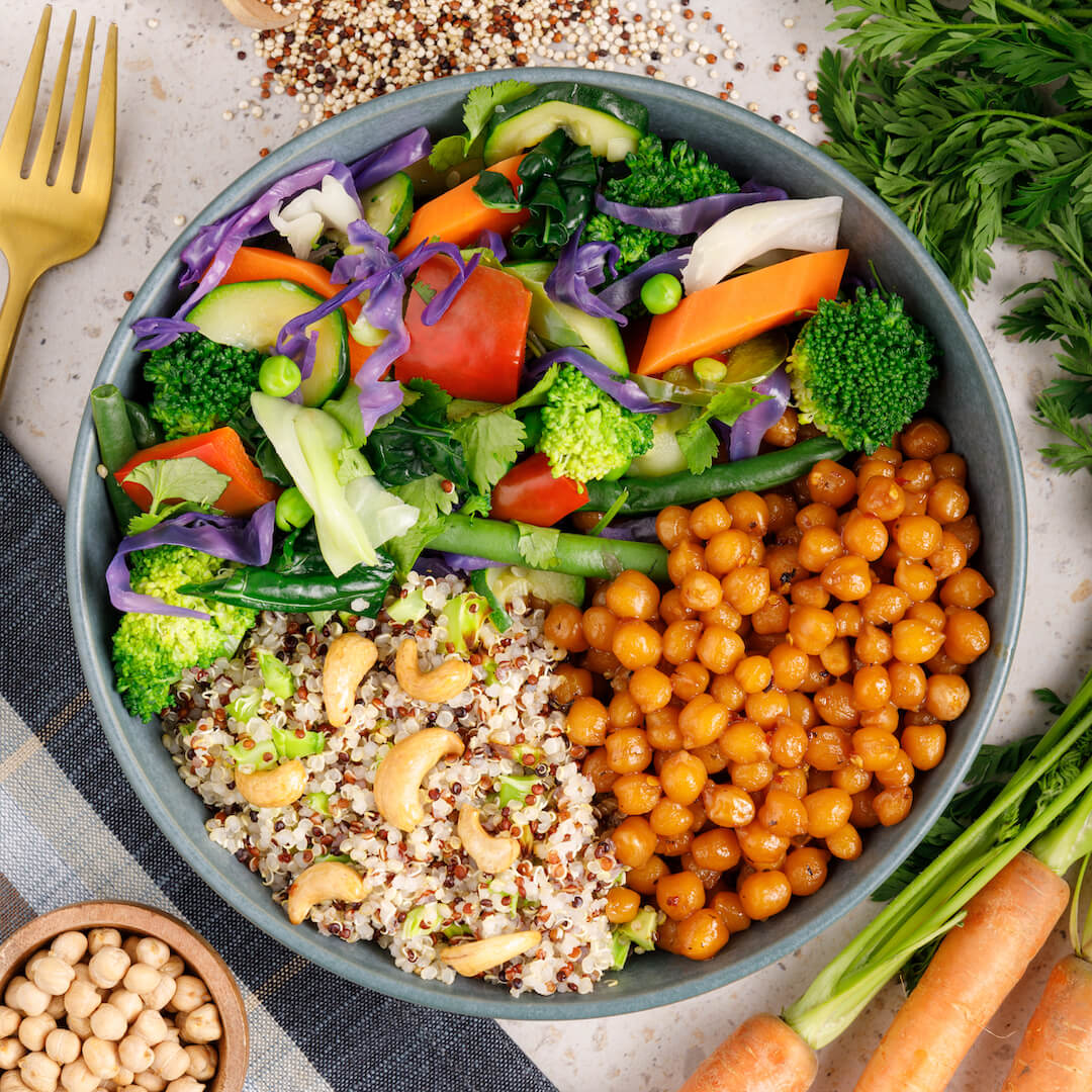 Low Calorie Rainbow Goodness Bowl